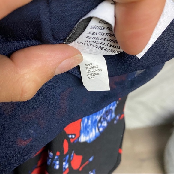 Peter Pilotto For Target Red Blue Drop Waist Dress - Picture 11 of 13